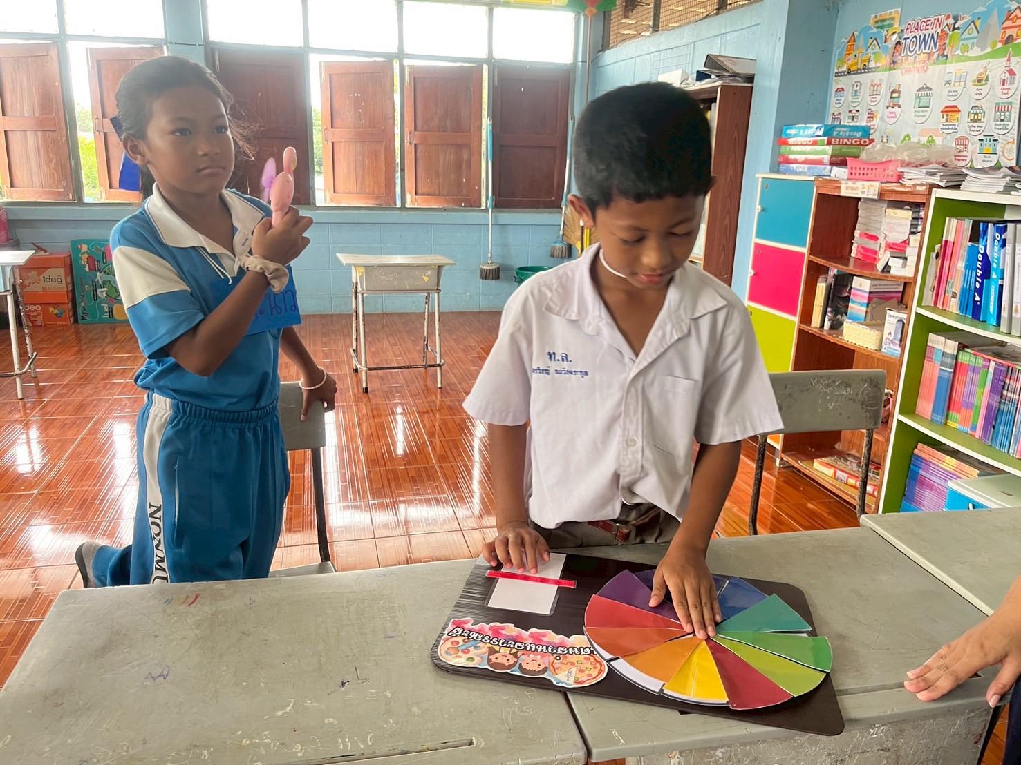 39. ค่ายศิลปะบูรณาการกับสาระการเรียนรู้สำหรับนักเรียนระดับประถมศึกษา ณ โรงเรียนบ้านโนนม่วง